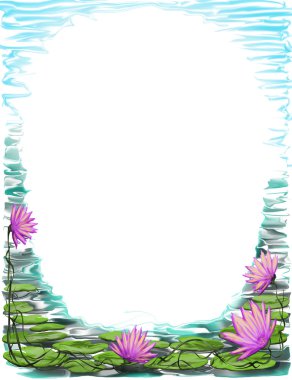 Decorative floral background illustration