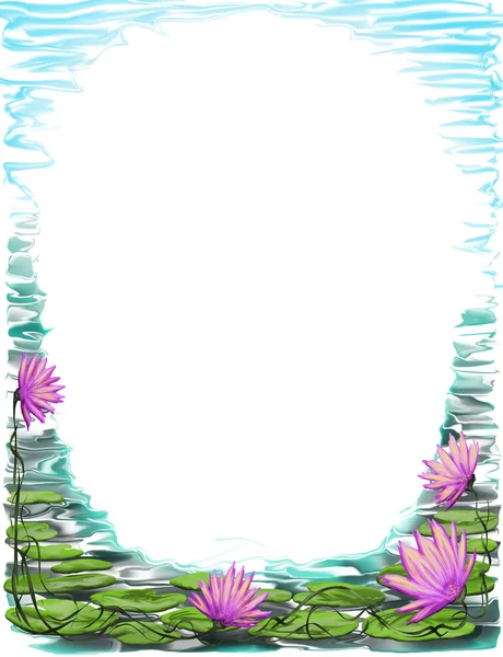 Decorative floral background illustration — Stock Photo, Image
