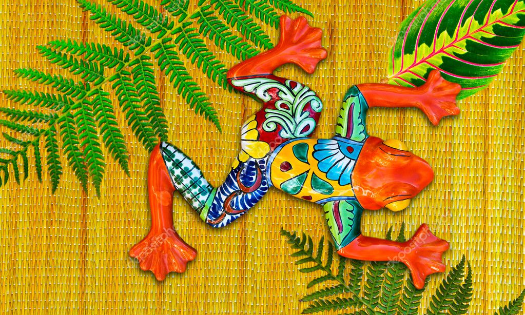 Colorful ceramic frog Stock Photo by ©alancrosthwaite 10162227