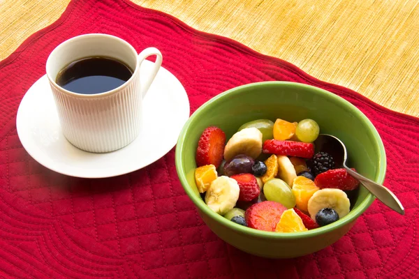 stock image Fruit Bowl and Coffee