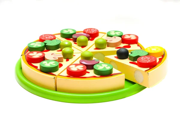 Leksak pizza — Stockfoto