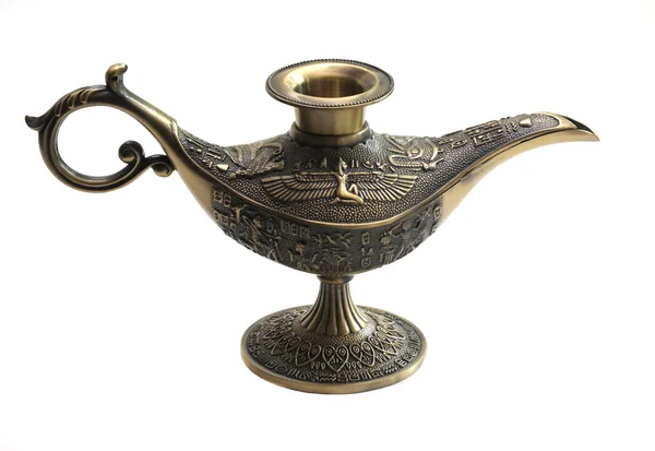 stock image Oil lamp east design with egypt texture