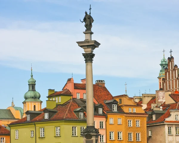 城堡广场，华沙波兰 — 图库照片
