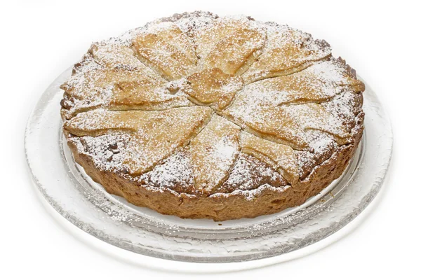 Hausgemachter "Rübli-Pie" Kuchen auf Weiß — Stockfoto