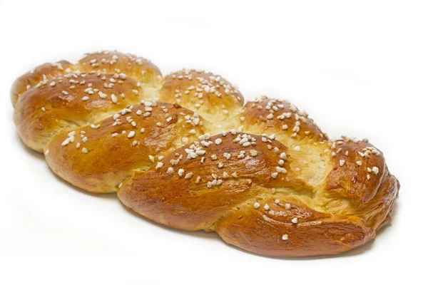 Thuis gemaakt zoete gevlochten brood — Stockfoto