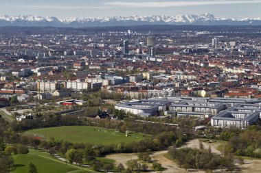 Munich Bavyera Alpleri fön Rüzgar Manzaralı