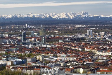 Munich Bavyera Alpleri fön Rüzgar Manzaralı