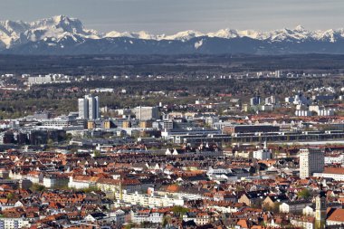 Munich Bavyera Alpleri fön Rüzgar Manzaralı