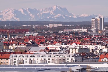 Munich Bavyera Alpleri fön Rüzgar Manzaralı