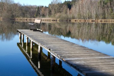 bavaria, Almanya için banyo gölde İskelesi