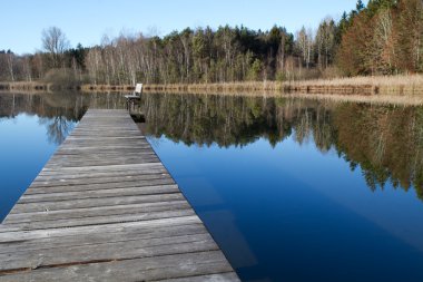 bavaria, Almanya için banyo gölde İskelesi