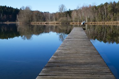 bavaria, Almanya için banyo gölde İskelesi