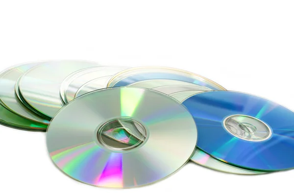 Pilha de discos compactos (CDs ) — Fotografia de Stock