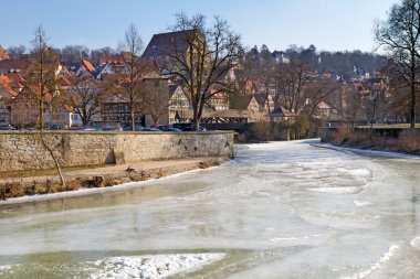 küçük kasaba schwaebisch Hall, Almanya