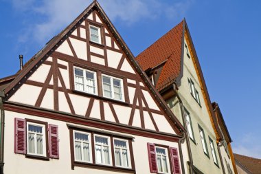 Historic half-timbered houses, Germany clipart