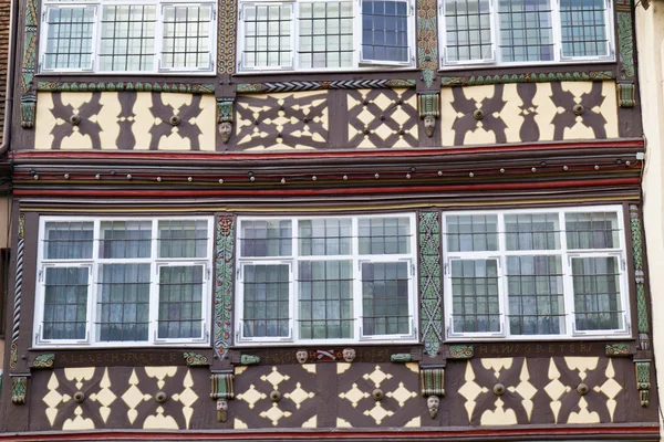 Fachada de una casa de entramado de madera, Alemania —  Fotos de Stock