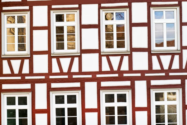 stock image Facade of a half-timbered house, Germany