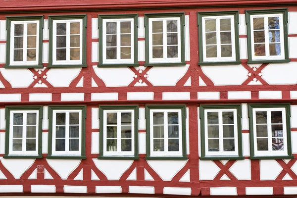 Fachada de uma casa de meia-madeira, Alemanha — Fotografia de Stock