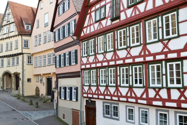 Historické hrázděné domy, Německo — Stock fotografie