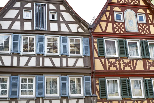 Tarihi yarı ahşap evleri, Almanya — Stok fotoğraf