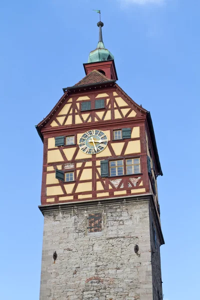 Historische toren in schwaebisch hall, Duitsland — Stockfoto