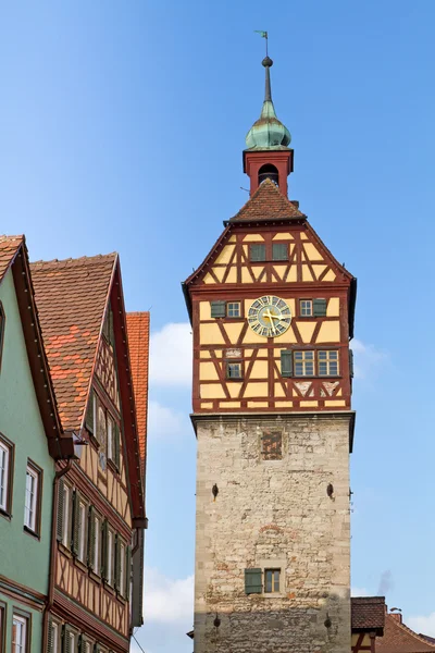 Historická věž v schwaebisch hall, Německo — Stock fotografie