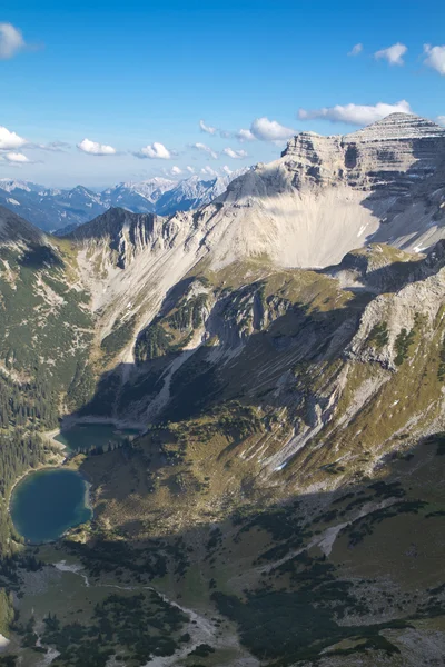 Panorama Alp Bawarskich, Niemcy, z widokiem na "soiernspitze — Zdjęcie stockowe