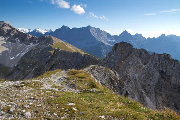 Túrázás a bajor Alpokban, Németország — Stock Fotó