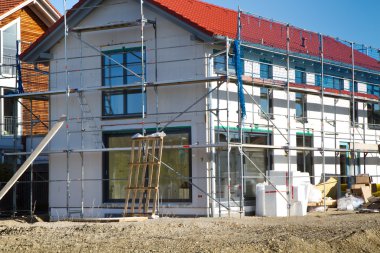 Construction site in rural Bavaria, Germany clipart