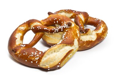Typical bavarian pretzels clipart