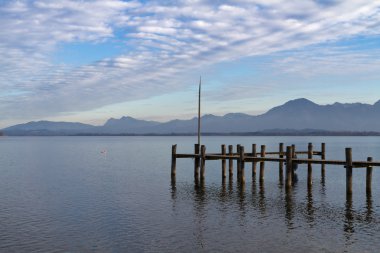 bavaria, Almanya için chiemsee Gölü sonbahar