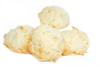 Hindistan cevizi macaroons Noel kurabiyeleri