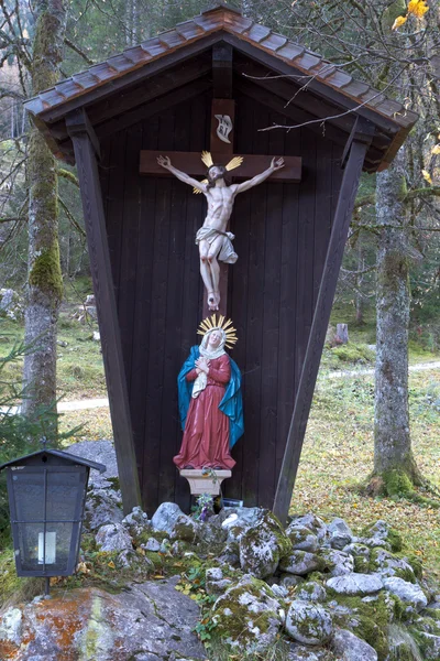 在奥地利的路边神社 — 图库照片