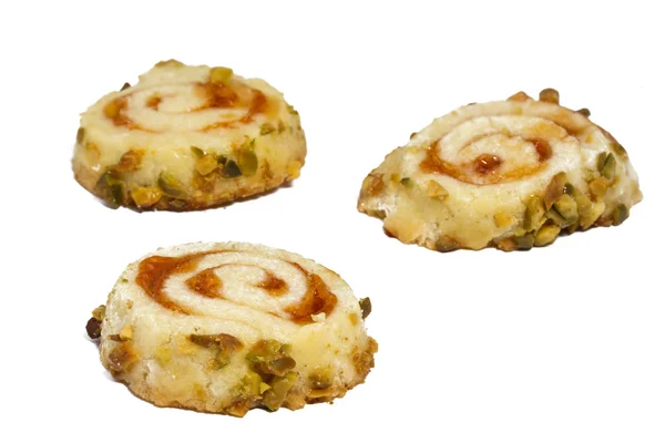 Cookies met rozenbottels jam (ondiepe Dof) — Stockfoto