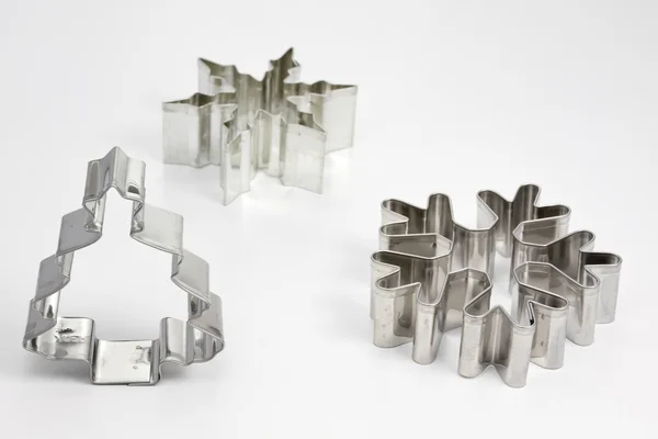 Cookie cutters op witte achtergrond — Stockfoto