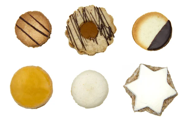 Seleção de deliciosos biscoitos de Natal — Fotografia de Stock