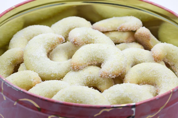 Stock image Vanilla crescent christmas cookies