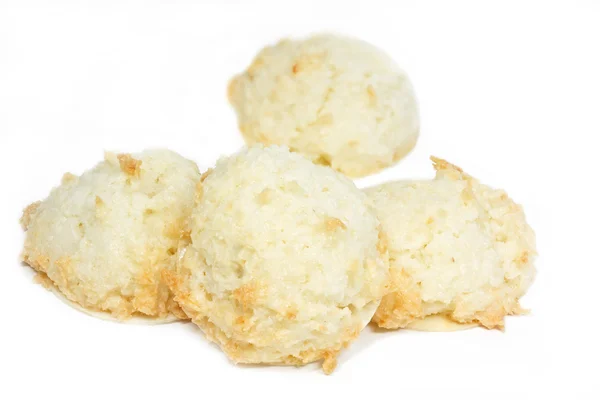 Macaroons de coco biscoitos de Natal — Fotografia de Stock