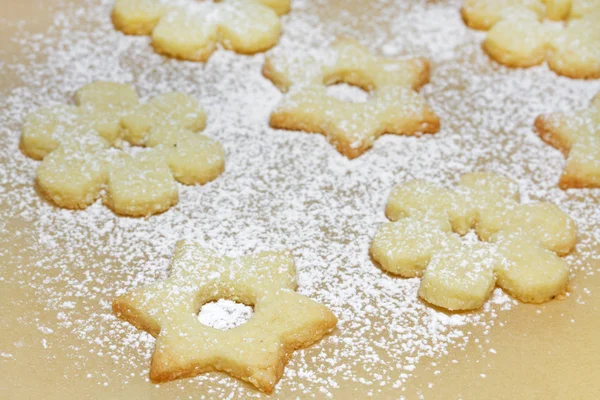 stock image Christmas Cookies on baking paper