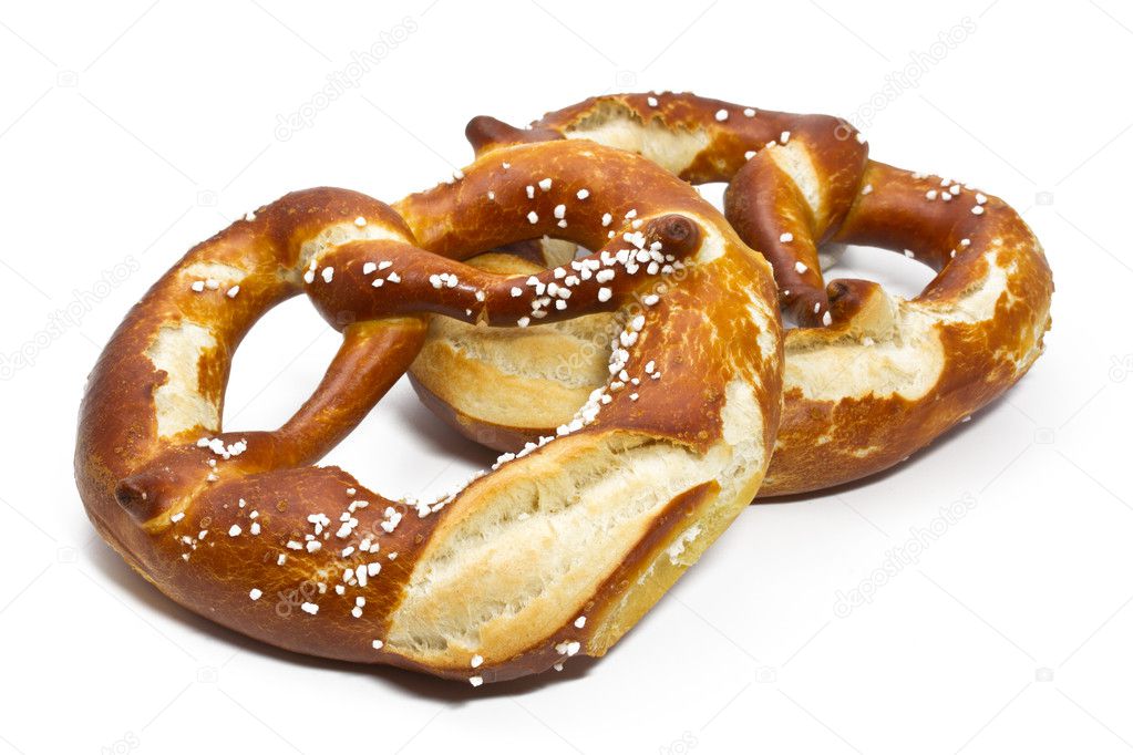 Typical bavarian pretzels