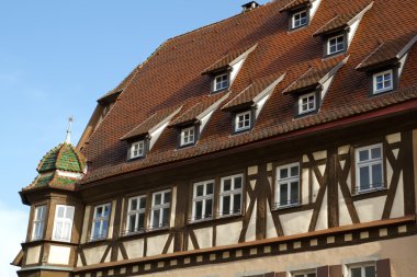 Ortaçağ cephe rothenburg, Almanya