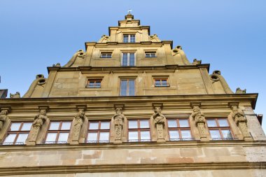 Ortaçağ cephe rothenburg, Almanya