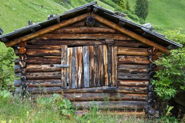 Mountain hut in South Tyrol, Italy clipart