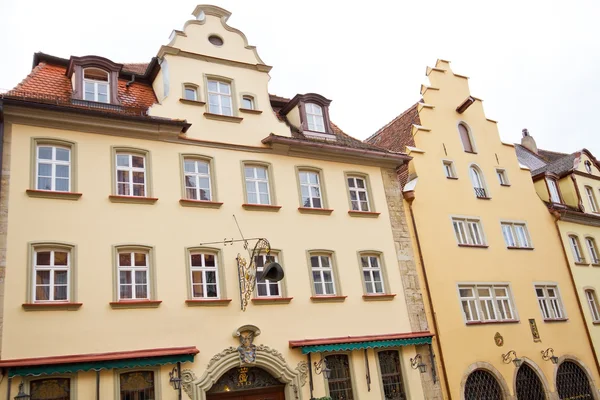 Middeleeuwse façade van rothenburg, Duitsland — Stockfoto