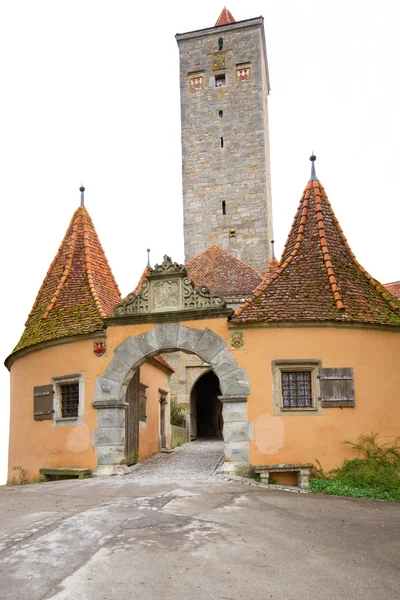 Mittelalterlicher Turm in Rothenburg, Deutschland — Stockfoto