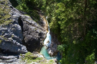 Leutasch gorge Almanya Alpleri'nde, Bavyera