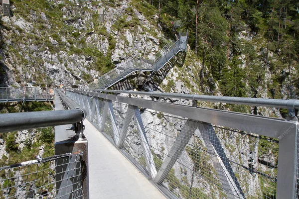 Gola di Leutasch nelle Alpi tedesche, Baviera — Foto Stock