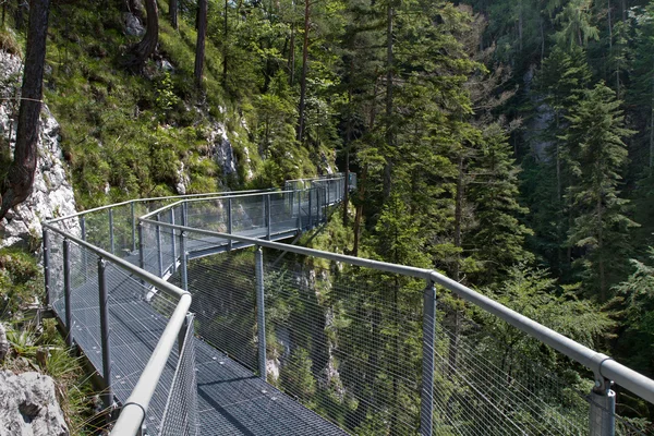 Leutasch gorge i tyska Alperna, Bayern — Stockfoto