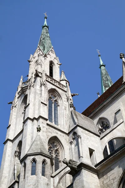 Историческая церковь "Paulskirche" в Мюнхене, Германия — стоковое фото