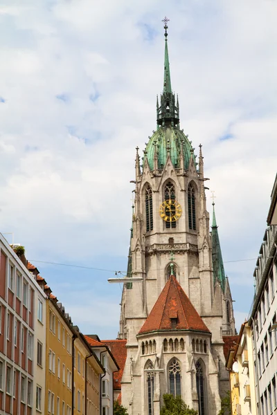 Η ιστορική εκκλησία; Paulskirche; στο Μόναχο, Γερμανία — Φωτογραφία Αρχείου